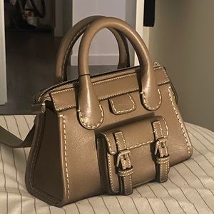 Chloe Mini Edith bag in Deep Khaki
